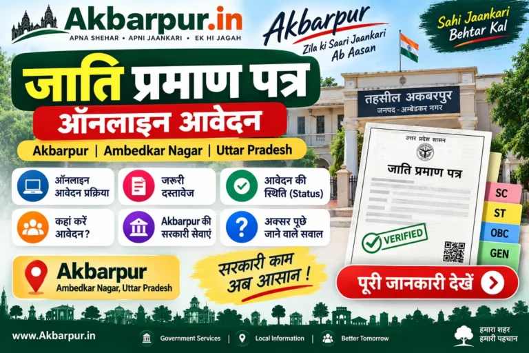 Akbarpur Caste Certificate